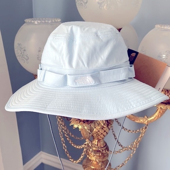 Brand New The North Face Class V Brimmer Bucket Hat Beta Blue UPF 40+ Protection - Picture 1 of 15